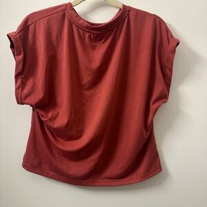 Casual Red Women's Top
